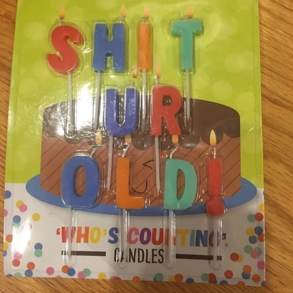 Old over the hill Funny birthday candles